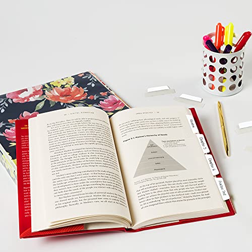 Avery Margin Ultra Tabs, 2.5" x 1", 2-Side Writable, White, 24 Repositionable Page Tabs (74789) - size: 24 Count (Pack of 1)