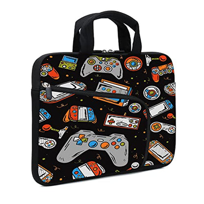 11.6" 12.2 inches Laptop Sleeve Chromebook Case Notebook Sleeve Two Pockets Fit Apple MacBook Air(Games-1) - color: Games-1
