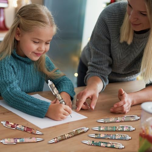 Idealmuzik Book Lover Pens Set – Cute Reading-Themed Gel Pens for Women, Teens, and Kids – Cozy Library Aesthetic Stationery for Journalers, Students, and Writers, 8 Pack - style: Book Lover