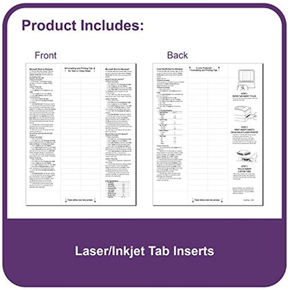 C-Line Sheet Protectors with Index Tabs, Clear Tabs, 2", 11 x 8.5, 8/Set