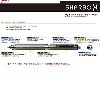 Zebra Sharbo X Refill Mechanical Pencil Unit, 0.5 mm (SB-X-5-B1)