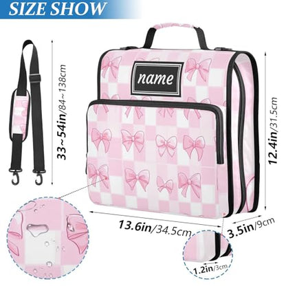 Kcldeci Zipper Binder Organizer 1.5inch 3 ring binder Bag for School and Office Expanding File Folder - color: F21