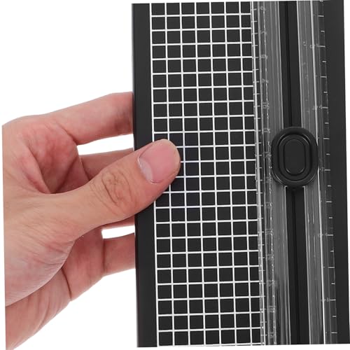 TEHAUX Portable Paper Cutter for Scrapbooking Manual Photos Trimmer Side Ruler Elegant Design for Crafting Office and Home Use Convenient and Simple to Operate