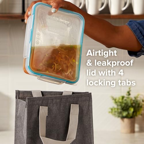 Snapware Plastic Total Solution 2-Pack (8.5-Cup) Food Storage Containers Set, Leakproof & Airtight Plastic Locking Lids Rectangular Tupperware, BPA-Free Lids, Microwave Dishwasher Freezer Safe - size: 2 Pack, style: 8.5 Cup