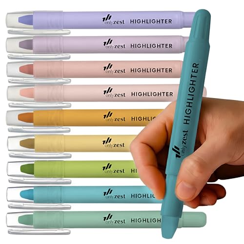 10 Pack Bible Safe Highlighters - Dusty Color, Wax Highlighters | No Bleed, Scripture Markers for Journaling, Study Accessories and School Supplies - color: Dusty