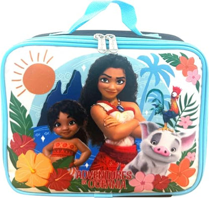 Disney Licensed Kid's Insulated Lunch Box (Moana Black-Blue) - color: Moana Black-Blue