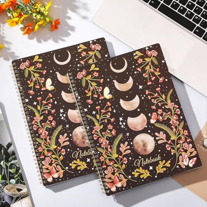 Spiral Notebook - Notebooks Spiral Bound with Back Pocket, Journal Notebook | Spiral Journal for Women, 8.5" x 10.5", 144 Pages, College Ruled Writing Notebook, 100gsm Paper, for Office & School