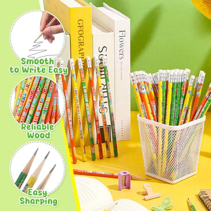 Tenceur Third Grade Pencils, 48 Pcs 3rd Graders Pencils with Erasers, 3 Motivational Designs, Welcome to Third Grade Student Gifts from Teacher, Classroom Rewards Back to School Supplies - color: 3rd Graders