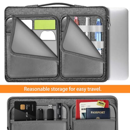 ZINZ 360 Protective Laptop Case 15" 15.6" 16" Sleeve, Water-Resistant Handbag with Straps Compatible with 16" MacBook Neo, MacBook Pro Air 16"/15", XPS 16" and Most 15" 15.6" 16" Notebooks,G01Y03 - color: G01y03, size: 15"-16"