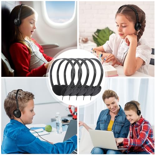 Kids Headphones Bulk 100 Pack for School Classroom Students Children Toddler Boys Girls Teen Adults - color: Black, size: 100 Pack