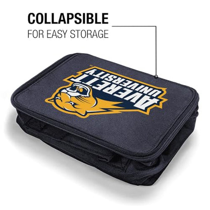 Campus Lab Averett University Insulated Soft Sided Lunch Box - Reusable Lunch Bag For School Office Work, BPA Free, Navy - color: Averett University