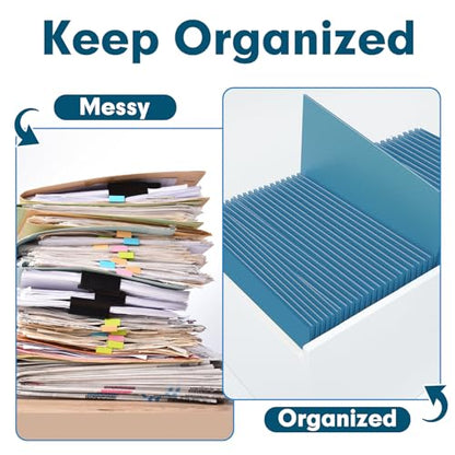 Two Pocket Folders, PANDRI 50 Pack 2 Pocket Folders, Letter Size Paper File Folder for School Office Home Business, DarkBlue - color: Darkblue