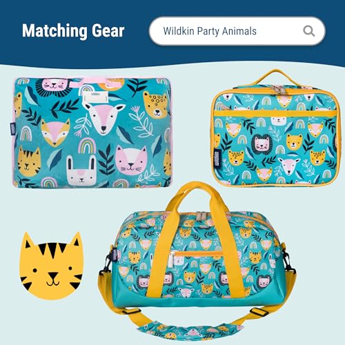 Wildkin 12 Inch Toddler Backpack for Kids, Party Animals | Ages 3-7, lightweight toddler backpack for daycare, preschool, and travel - color: Party Animals