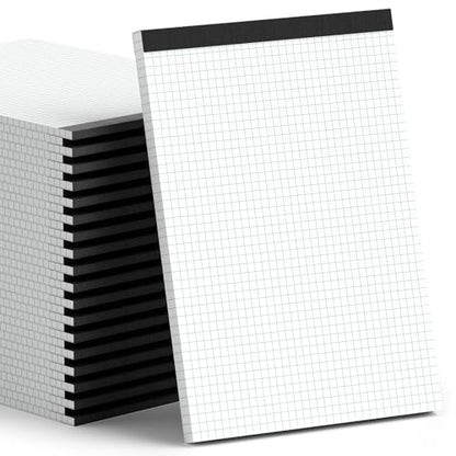 Zaviko Graph Paper Notebook 8.5 x 11, 36 Pack Grid Paper Notebook, 8-1/2" x 11" Graph Paper Pad, 4" x 4" Graph Ruled Drafting Paper, White 70 GSM Quad Ruled Blueprint Paper, 30 Sheets Note Pads - size: 8.5 x 11.75 Inch, style: White-Squared-36 Pack(30 She