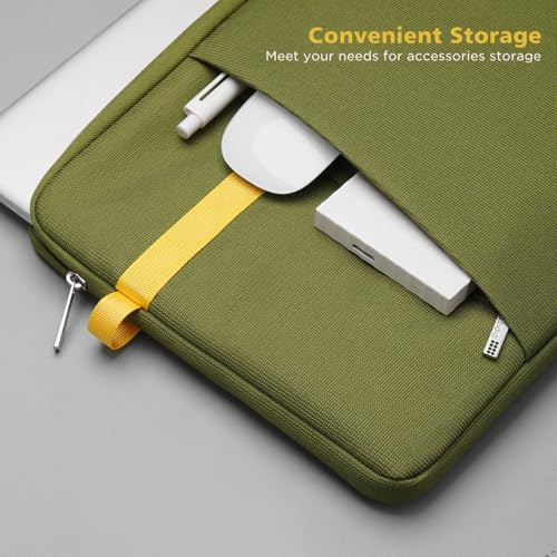 NIDOO 16 inch Laptop Sleeve Computer Carrying Case Cover for 16" Lenovo ThinkBook 16p E16 L16 T16 Z16/ ThinkBook 16 Gen 8 / Dell Pro 16 Plus /16" MacBook Pro M4 M5 Pro Max/HP ASUS Samsung, Green - color: Green, size: 16 Inch