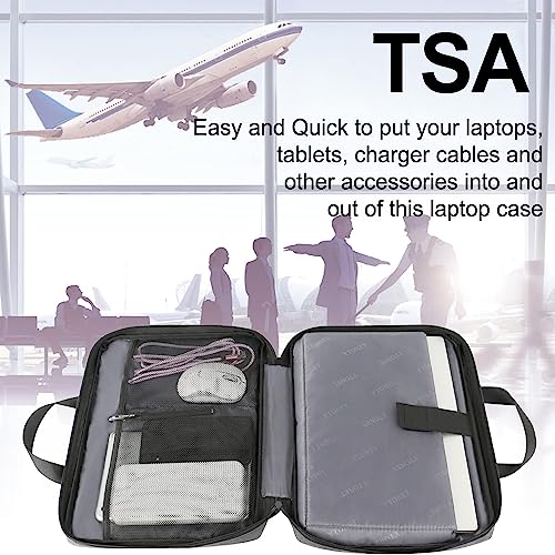 Ytonet Laptop Sleeve Case 16 Inch, Slim Laptop Cover with Handle | Protective Computer Carrying Case Compatible with MacBook Pro HP Dell Lenovo Asus Notebooks,TSA Laptop case, Grey - color: Light Gray, size: 16 inch