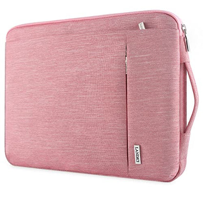 LANDICI 360° Protective Laptop Sleeve 13-14 Inch, Computer Bag Carrying Case for MacBook Air 13 M1/M2, MacBook Pro 13/14, Chromebook 14, Women, Slim, Shockproof, Waterproof, Pink - color: Pink, size: 13-14 Inch