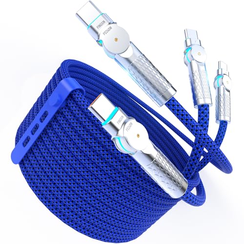 USB C to USB C Cable 6.6ft,240W 2-Pack Braided 180°Rotating Type C Charging CableFast Charge for iPhone 15/16/16Pro/16Plus/16ProMax,MacBook Air,iPad Pro,Pixel,Samsung Galaxy S23/S24 Ultra-Blue - color: Blue, size: 6.6FT