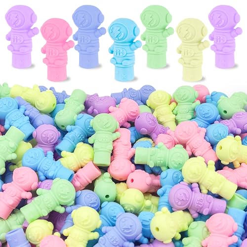 LanMa Astronaut Pencil Top Erasers Bulk, 90 Pack Eraser Caps Pencil Extenders, Cap Pencil Eraser Toppers for Kids, Tip Protectors, Classroom Prizes - color: Astronaut, size: 90 Pack