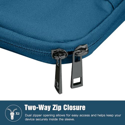TiMOVO 9-11" Tablet Sleeve Bag, Peacock | Fit iPad 11" A16 2025 / 10.9"/10.2" / Air 11" 5/4 Gen / Galaxy Tab A9+/A11Plus 11", Fit Smart Keyboard - color: Peacock Blue, size: 9-11 Inch