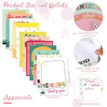 Geyee 24 Pcs Back to School Teacher Gifts Employee Sticky Notes with Funny Pen 3 x 4 Inch Employee Appreciation Gifts for Coworkers Teacher Office Staff Work Appreciation Administrative Professional - style: Employee