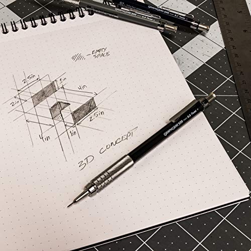 Pentel GraphGear 500 Limited Edition Mechanical Pencil, Classic Colors Box Set, 0.3, 0.5, 0.7, 0.9mm point sizes included, Box of 4 Pencils (PG520RBXSET)