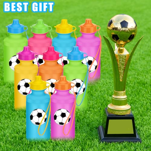 Zubebe 36 Pcs Sports Water Bottles Bulk Squeeze Reusable Plastic Water Bottles Back to School Supplies Summer Gifts for Students School Travel Hiking Cycling Event Team Gift - color: Rainbow Color