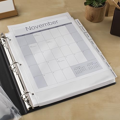 Avery 11223 Insertable Big Tab Dividers, 8-Tab, 11 1/8 x 9 1/4 - color: Clear, size: 8 tab, style: 1 Set