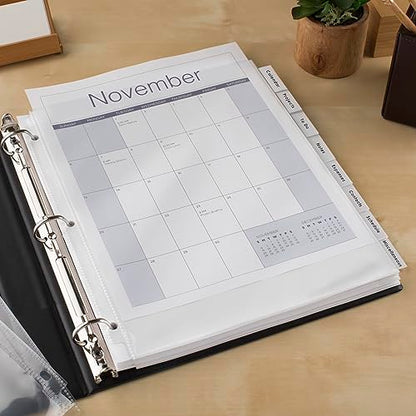 Avery 11223 Insertable Big Tab Dividers, 8-Tab, 11 1/8 x 9 1/4 - color: Clear, size: 8 tab, style: 1 Set