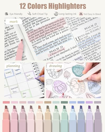 Four Candies School Supplies with Cute Pen Case, 39ct, Cream | Back to School Stationery Set, Essentials for College & Nursing Students, 5 Gel Pens, 6 Mechanical Pencils, 12 Highlighters - color: Cream, size: 39 Count (Pack of 1)