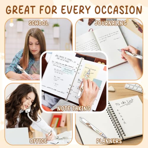 6-Piece Cute Otter Pen Set, Funny Animal Ballpoint Pens for Women Men Kids Teens, Gift for Her Him Friends Coworkers, Birthday Christmas Valentines Easter Gift, School Supplies Desk Accessories