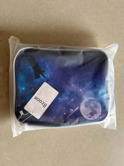 Starry Sky Cat Lunch Bag Insulated Reusable Lunch Box Kids Girls Boys Cooler Thermal Tote Bag For Men Women School Work Picnic - color: Sky Cat