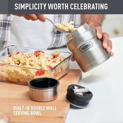 THERMOS Stainless King Vacuum-Insulated Food Jar, 24 Ounce, Matte Teal - color: Matte Teal, size: 24 Ounce