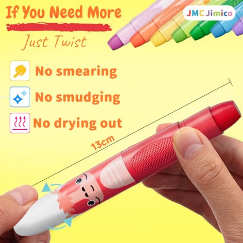 Water Silky Crayon Set, Multi-Color Art Drawing Twistable Craons, Washable, Smudge-Free, Non-Toxic Silky Crayons Art Supplies