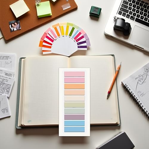 200 Pcs Sticky Index Tabs,Writable and Repositionable Book Flags Tabs Strip,Page Markers Notes Tabs Index Tabs for Page Marking Classify File,Self-Stick Notes Notebooks and Writing Pads (Pink) - color: Pink