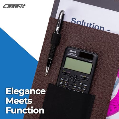 Case-it Business Padfolio | Letter Size | PAD-24 Brown | Strategist, Letter Size Writing Pad, Detailed Stitched Cover, School & Office - color: Pad-24-brown, size: 1 Pack