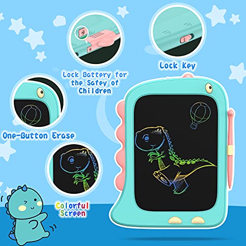 ORSEN 8.5 Inch Doodle Board Drawing Tablet - Dinosaur Toy Gift for Kids 3-7 Years Old - color: 8.5inch-blue