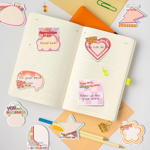 Xqumoi 30 Pack Empowering Sticky Notes - Motivational Educator Self Sticky Notepads Inspirational Memo Pads for Appreciation Gifts Office School Supplies Birthday Party Favors, Total 600 Sheets - style: Empowering