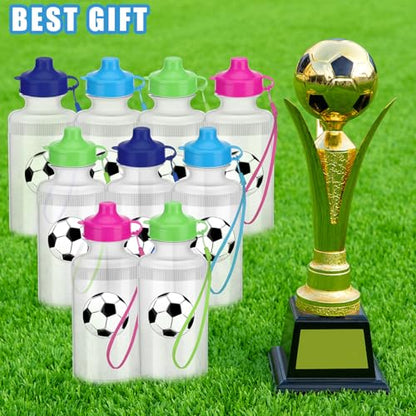 Zubebe 36 Pcs Sports Water Bottles Bulk Squeeze Reusable Plastic Water Bottles Back to School Supplies Summer Gifts for Students School Travel Hiking Cycling Event Team Gift - color: Bright Color