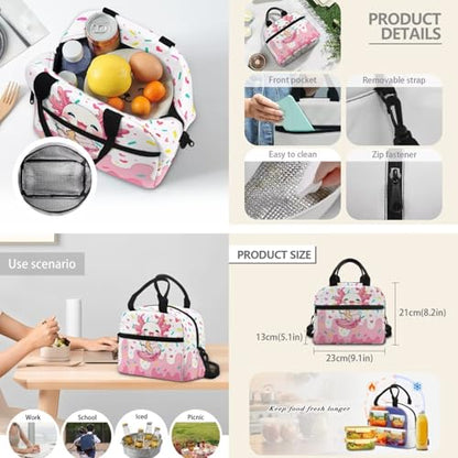 Ice Cream Backpack for Boys Axolotl Backpack for Girls with Lunch Box Kids Daypack with Zipper Pencil Pouch Water Bottle Holder 4PCS Set Bookbag with Front Pocket 17 inch School Accessories - color: Axolotl Ice Cream