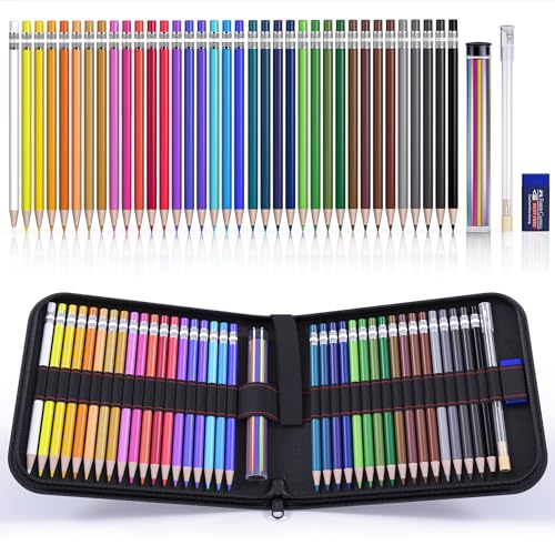 Four Candies Mechanical Colored Pencils, Erasable Mechanical Pencils with Sharpener and Bag, Aesthetic Drafting Tools Ideal for Both Beginners 2.6mm, 36PCS - color: Multicolor Pencil Set