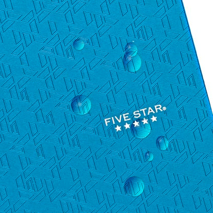 Five Star 2-Pocket Folder, Plastic Folder with Stay-Put Tabs, Fits 3-Ring Binder, Holds 8-1/2" x 11" Paper, Tidewater Blue (333420H-ECM) - color: Tidewater Blue