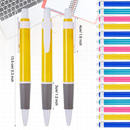 Henoyso 200 Count Retractable Ballpoint Pens Bulk, 0.7 mm Black Ink Click Pens with Colorful Barrels for Back to School Supplies, Students, Teachers, Office, Classroom, Teens, Notes, Journaling