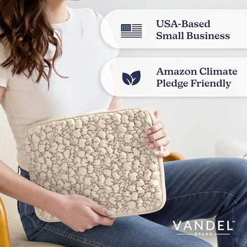 Vandel Puffy Laptop Sleeve Case, 13-14 inch Laptop Sleeve Bag Case 13.3 Inch, Compatible with MacBook Air/Pro 13/Pro 14/iPad Pro 12.9, HP Dell ASUS Computer Bag Cover, Sand Crunch - color: g. Sand Crunch