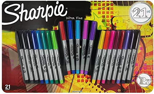 Sharpie Ultra Fine Point Permanent Marker (1982115) - color: Assorted, size: 21 Count (Pack of 1)