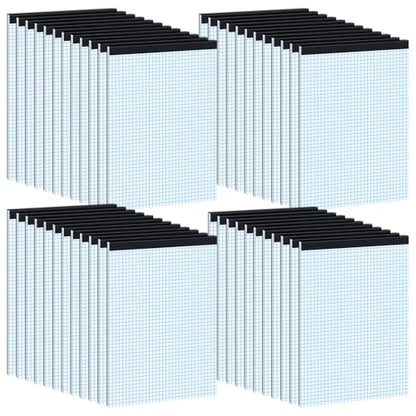 48 Pack Graph Paper Pad 8.5 x 11, 4x4 Graph Ruled, Grid Paper Pad 8-1/2" x 11", Blueprint Quadrille Pad, Easy Tears Off, Cardboard Backing - Grid Pad Notebook, White 80 GSM Graph Paper, 30 Sheets/Pad - size: 8.5x11inch