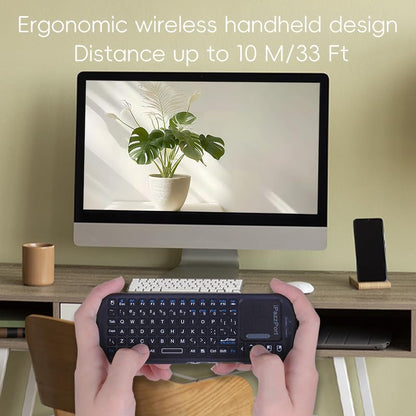 iPazzPort 2.4G Mini Wireless Keyboard with Touchpad Mouse Combo, Lightweight Portable Keyboard Controller, Compatible with Android TV Box/PC/Tablets/PS4/Raspberry Pi 3/HTPC KP-810-19S