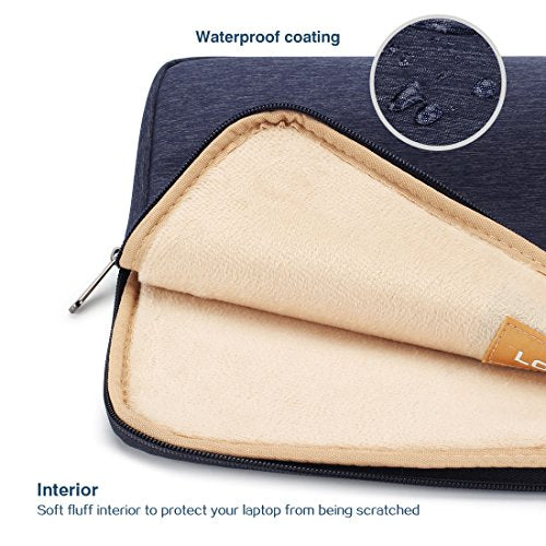 LONMEN 12.5-13 inch Laptop Sleeve Case Water-resistant Handle Bag for MacBook Pro Touch Bar/iPad Pro/Dell Latitude 7290/ASUS ZenBook 13 UX331UN/13.9" HUAWEI MateBook X Pro - color: Blue, size: 13 Inch