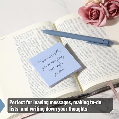 Mr. Pen- Sticky Notes, 3"x3", 12 Pads, 600 Sheets, Whispers of Nature | Sticky Notes Bulk, Self-Stick Note Pads, Perfect for Office, School, Home, Study & Organization