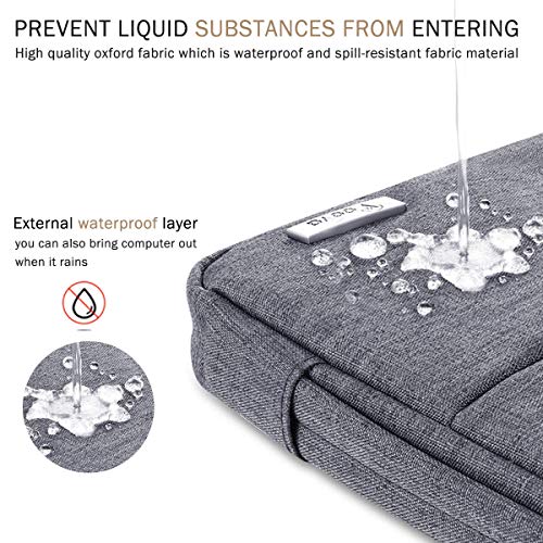 Voova 15.6 16 Inch Laptop Sleeve Case Compatible with MacBook Pro 16 M1/M2/M3/M4 Max 2019-2025, 15.6-16” Hp Lenovo Acer Asus, Waterproof Slim Computer Bag Cover with Handle, Grey - color: Grey, size: 15.6-16 Inch